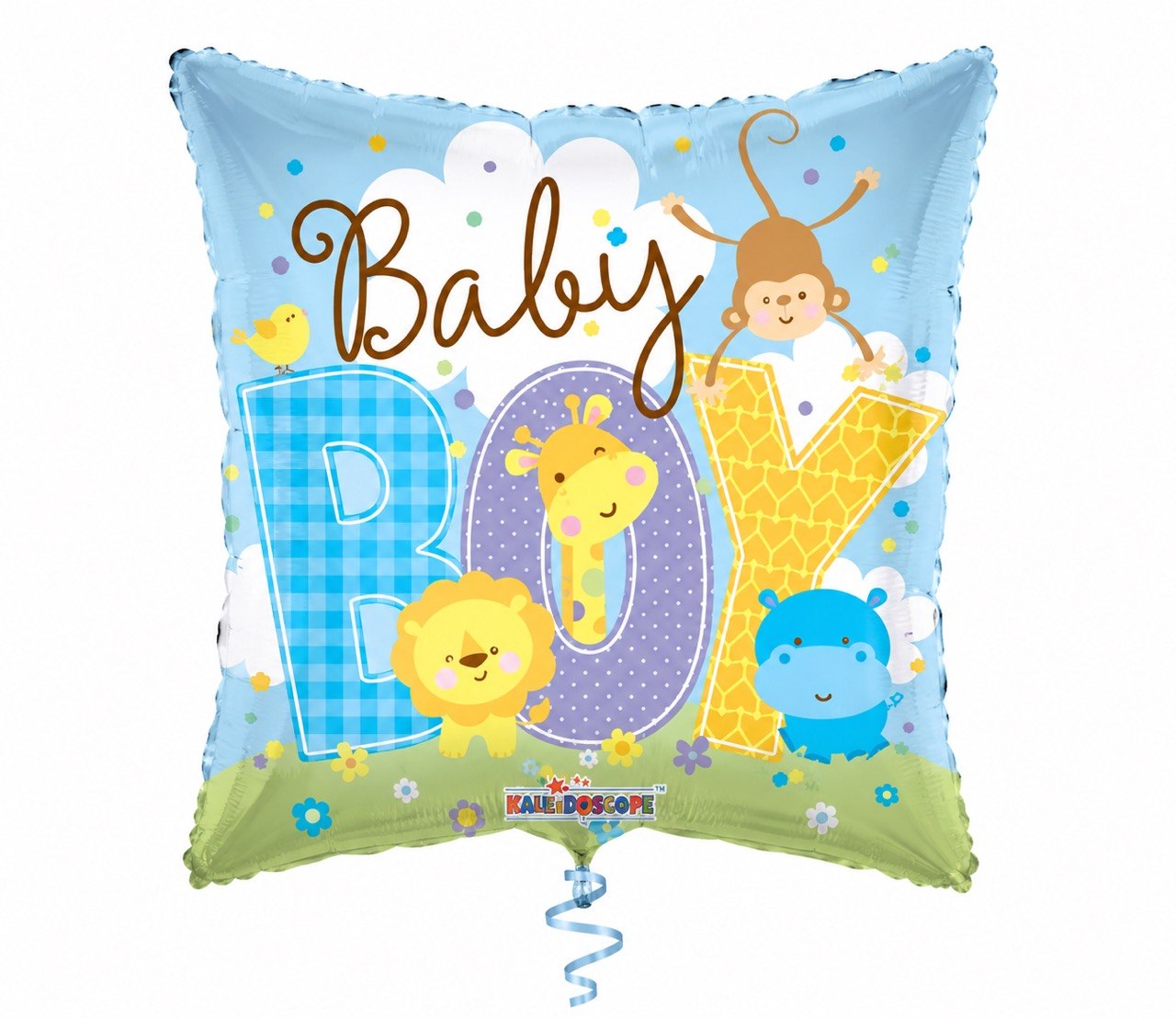 Baby Boy Animals Foil Helium Balloon – Approx. 18" / 45cm